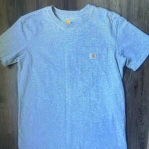 Carhartt Heather Sky Blue Short Sleeve Pocket Tee